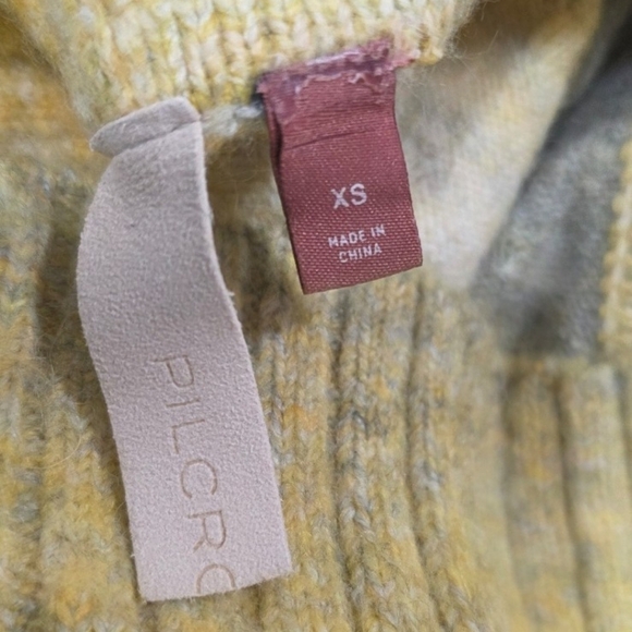 Anthropologie Yellow Motif Tie Dye Turtleneck Pullover Long Sleeve Sweater - Picture 6 of 10